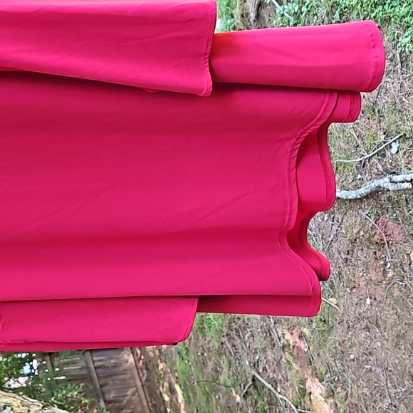 Avenue Top Double Bell Sleeve Relaxed Blouse  Deep Red Women's Plus Size 18/20 - Picture 13 of 16